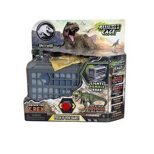 Jurassic World Epic Battles Rumble Cage Playset With Lights & Sounds Includes T-